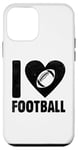 Coque pour iPhone 12 mini I Love Football Footballer Joueur de football Sports