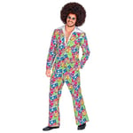 WIDMANN MILANO PARTY FASHION - Costume années 70 Groovy Style Outfit, veste et pantalon, costume, Disco Fever