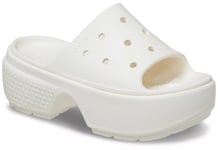 Crocs Unisex Wedge Sandals Stomp Slide Slip On white UK Size - Mens 6 / Womens 7