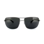 Emporio Armani Mens Sunglasses 2033 3130/87 Ruthenium Rubber Grey Metal - One Size