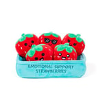 WHAT DO YOU MEME? Emotional Support Strawberries - The Original Viral Cuddly Plush Comfort Food, Unique Gift for Valentine's Day, Birthdays, Christmas, Friendship & Anniversary's