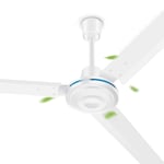 CDDQ Indoor Ceiling Fan,3-blades,42inch/48inch/56inch White Industrial Ceiling Fan Without LED,Wall Switch Controlled