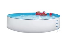 Steinbach Nuovo Kit Piscine Hors-Sol à paroi en Acier 550 x 550 x 120 cm Weiss