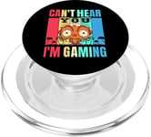 Funny Gamer Headset Gaming Can't Hear You I'm Gaming PopSockets PopGrip for MagSafe