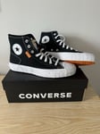 Converse Black Chuck Taylor Alt Star Canvas Unisex Hi Top Trainers UK 10 NEW