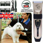 Pet Dog Electric Shave Clipper Hair Low Noise Cordless Cat Grooming Trimmer Kit