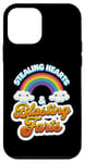 Coque pour iPhone 12 mini Stealing Hearts & Blasting Pets Funny Valentines Rainbow