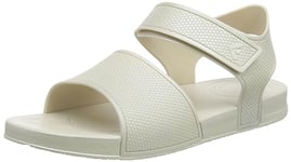 Fitflop Kids Iqushion Pearlised Sandal with Backstrap Flip-Flop, Silver, 12 UK