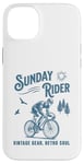 Coque pour iPhone 14 Plus Vélo rétro pour cycliste Sunday Ride Club Racing