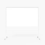 Mobil Whiteboard ONE - dubbelsidig, Färg Vit, Storlek B200 x H120 cm