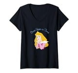 Disney Sleeping Beauty Aurora Head In Hands Once Upon A Time T-Shirt avec Col en V