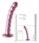 Petit gode vaginal avec boules, gode anal portable avec ventouse en silicone
