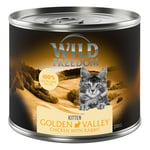 5 + 1 på köpet! Wild Freedom 6 x 200 g - KITTEN Golden Valley - kanin & kyckling