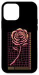 Coque pour iPhone 12 mini Vaporwave Rose rétro Futuriste Rose Esthétique