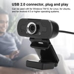 1080P Usb Webcam Computer Camera With Mic For Conference Video Calling Live Stre