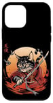 iPhone 12 mini Cool Vintage Samurai Warrior Battle Cat Kanji Anime Art Case