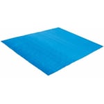 Tapis de sol bleu pour piscine Summer Waves 2,69 x 2,69 m pour piscine Ø 2,44 m