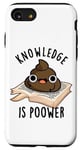 Coque pour iPhone SE (2020) / 7 / 8 Knowledge Is Poo-wer Jeu de mots amusant