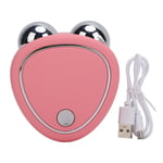 (Pink)Microcurrent Facial Device Microcurrent Face Lift Device USB Rechargeable