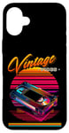 Coque pour iPhone 16 Plus Vintage Vibes Retro VHS Tape Style années 80 Synthwave