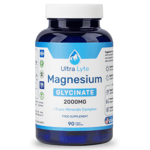 Ultra Lyte Magnesium 2000mg Glycinate 90 Vegan Capsules + Trace Minerals