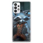 ERT GROUP Coque de téléphone Portable pour Samsung A32 4G LTE Original et sous Licence Officielle Marvel Motif Rocket 001 Parfaitement adapté à la Forme du téléphone Portable, Coque en TPU