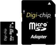 Carte mémoire Micro-SD de 64 Go Extreme Speed ¿¿UHS-3 Classe 10 pour Sony Xperia XZ, XZ2, XZ3, XA1, XA2, X Compact, Xperia XZs, Xperia 5, Xperia L1, L2