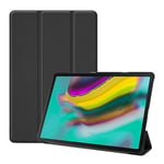 Samsung Galaxy Tab S5e vikfodral i konstläder - Svart