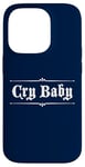 Coque pour iPhone 14 Pro Design gothique original CRY BABY