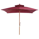 3M Garden Parasol Patio Bamboo Sun Umbrella Sun Shade Outdoor Canopy