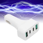 40W USB C Fast Car Charger 4 Ports Car Charger Adapter Dual Type C And USB A XD