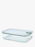 Mepal EasyClip Oven Safe Glass Storage Container, 2.25L, Nordic Sage