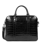 Lancaster Croco Homme, Sac, Noir