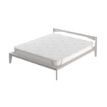 Topper Lucy avec Doublure en Argent, pour lit Double 160 x 190 cm