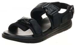 JACK & JONES Homme Jfwsteve Leather Sandal, Anthracite, 40 EU