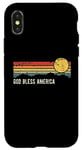 iPhone X/XS God Bless America Sunset Distressed Style Design Case