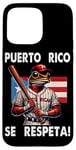 Coque pour iPhone 15 Pro Max Puerto Rico Se Respeta Baseball Coqui PR Drapeau Boricua Pride