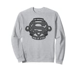 Superman Original Man Of Steel Chain Link Logo Sweatshirt