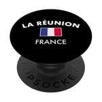 La Réunion France Drapeau Français PopSockets PopGrip Adhésif