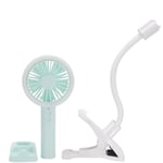 Tlily - Ventilateur usb Portable 2 en 1 avec Refroidisseur de LumièRe led Ventilateurs Clip Pratique Bureau Refroidissement 3 Vitesses RéGlable