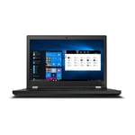 Lenovo ThinkPad P15 Gen 1| Core i7-10750H (6C/12T, 2.6-5.0GHz, 12MB)| NVIDIA Quadro T1000 4GB GDDR6| 15.6" UHD 3840x2160 16:9 Dolby Vision, HDR| 32GB RAM| 512GB SSD|Wi-Fi+BT 5.1|Windows 11 Pro|Renewed