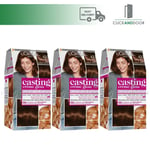 3 X  L'Oreal Paris Casting Creme Gloss Hair Color DARK GOLDEN BROWN 432