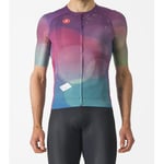 Castelli R-A/D Short Sleeve Cycling Jersey - SS24 Multicolour Purple / XLarge