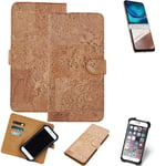 Walletcase for Motorola Moto G42 Cork Case Cover bookcover