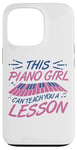 Coque pour iPhone 13 Pro Piano Girl Design de Piano pour Pianiste