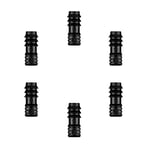 VReder 1/2 Inch (16mm) Garden Barbed Plastic Hose Connector, 6 Pcs Drip Irrigation Connector Fittings for Garden Irrigation Watering System (Bung)