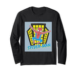 Marvel Spider-Man Stylized Spidey Funny City Action Long Sleeve T-Shirt