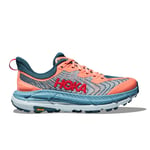 HOKA One One Mafate Speed 4 Women löparskor Papaya/Real Teal US9/UK7,5/41 1/3 - Fri frakt