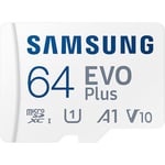 Samsung 64 GB Micro SDXC EVO Plus hukommelseskort