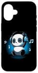 Coque pour iPhone 16 Dj Panda Casque